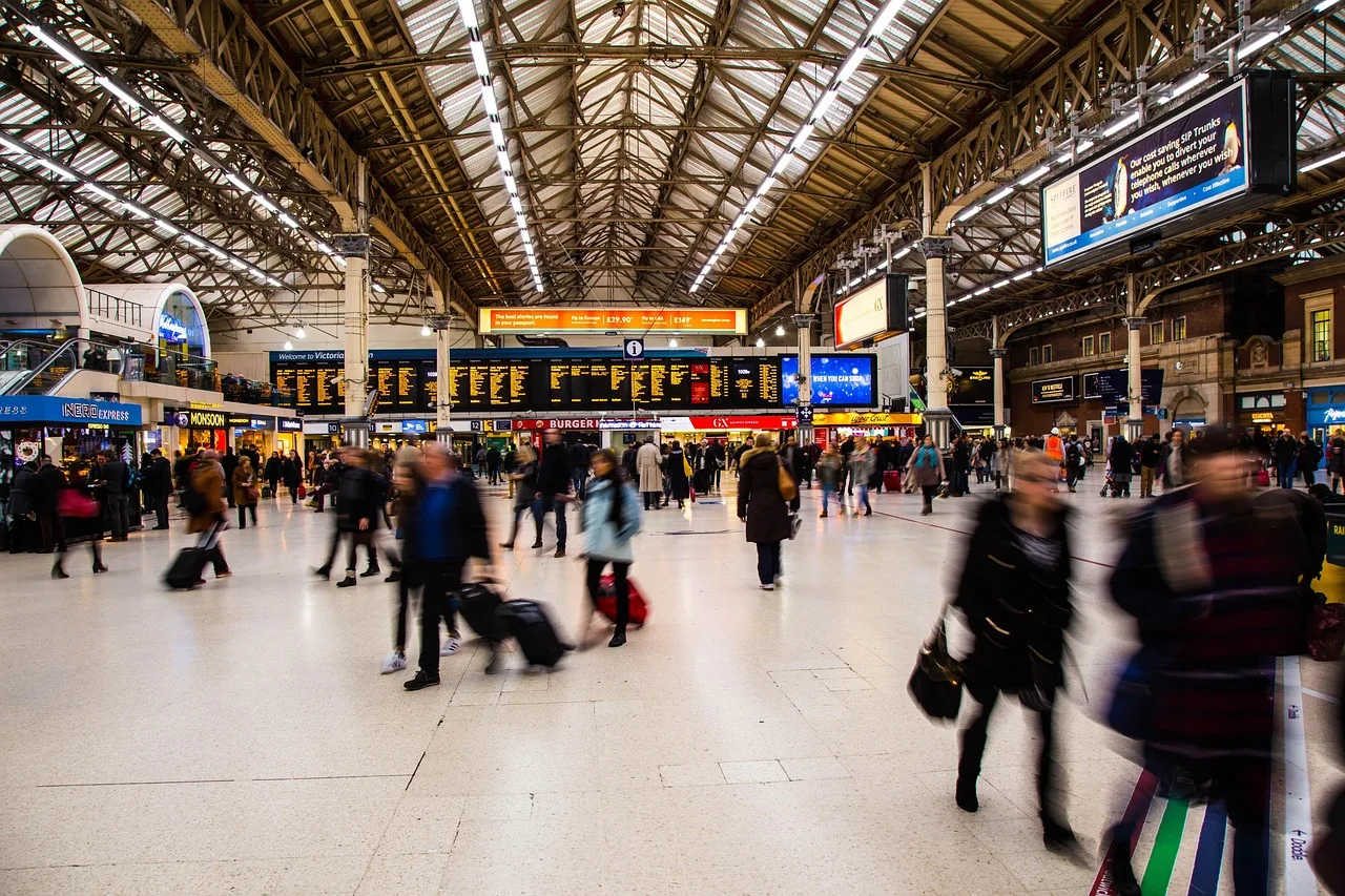 The concourse of London Victoria station